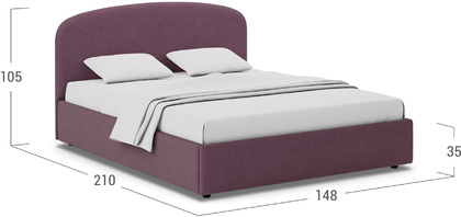 Кровать двуспальная Лия 140х200 Модель 1205